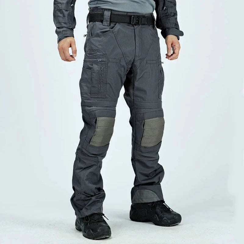 Tactical Casual Pants Mens Waterproof Cargo Trousers Outdoor Multi-Pocket Military Pants Male Hiking Wear-resisting Trousers