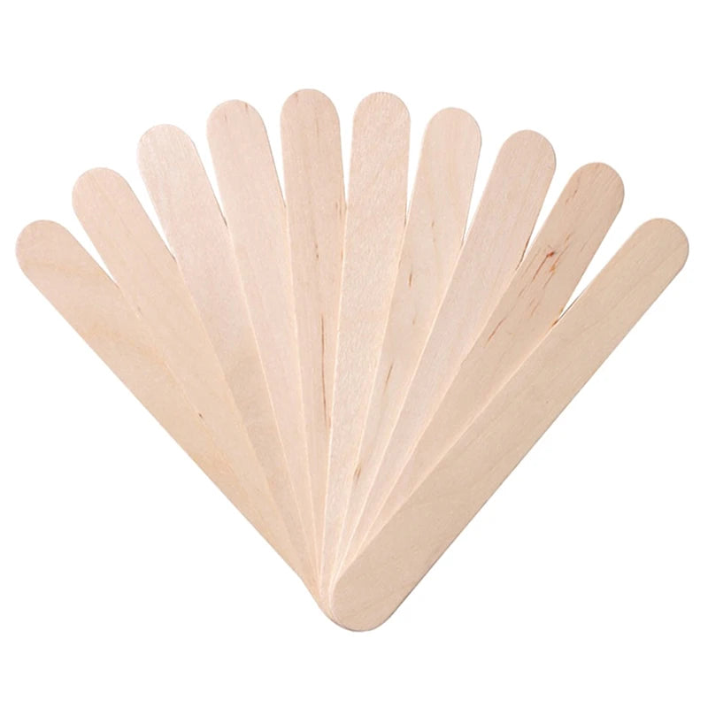 100PCS Disposable Wooden Hair Removal Sticks for Women Depilation Spatula Waxing Tool for Face Eyebrows Beauty Care