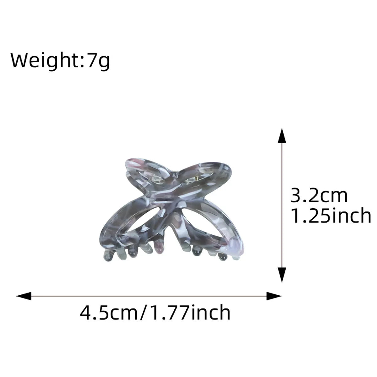 Small Butterfly Beautiful Hollow Butterfly Knot Hair Clip At The Nape of The Head Hair Clip Shark Clip Hair Accessory for Women