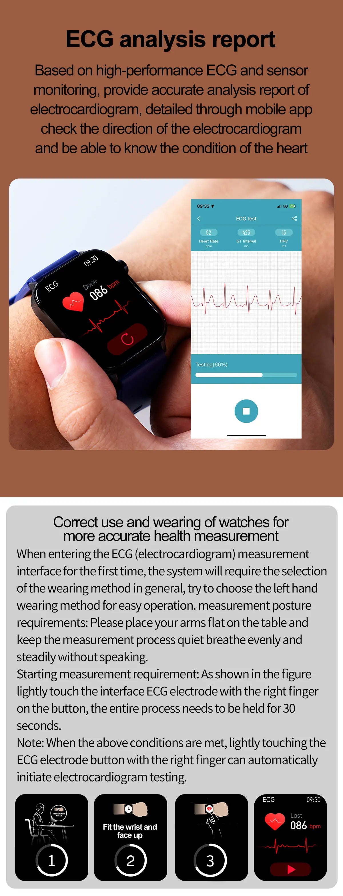 2025 New AI Diagnosis Blood Lipids Uric Acid Body composition Test Smart Watch For Men ECG+PPG Bluetooth Call Health Smartwatch