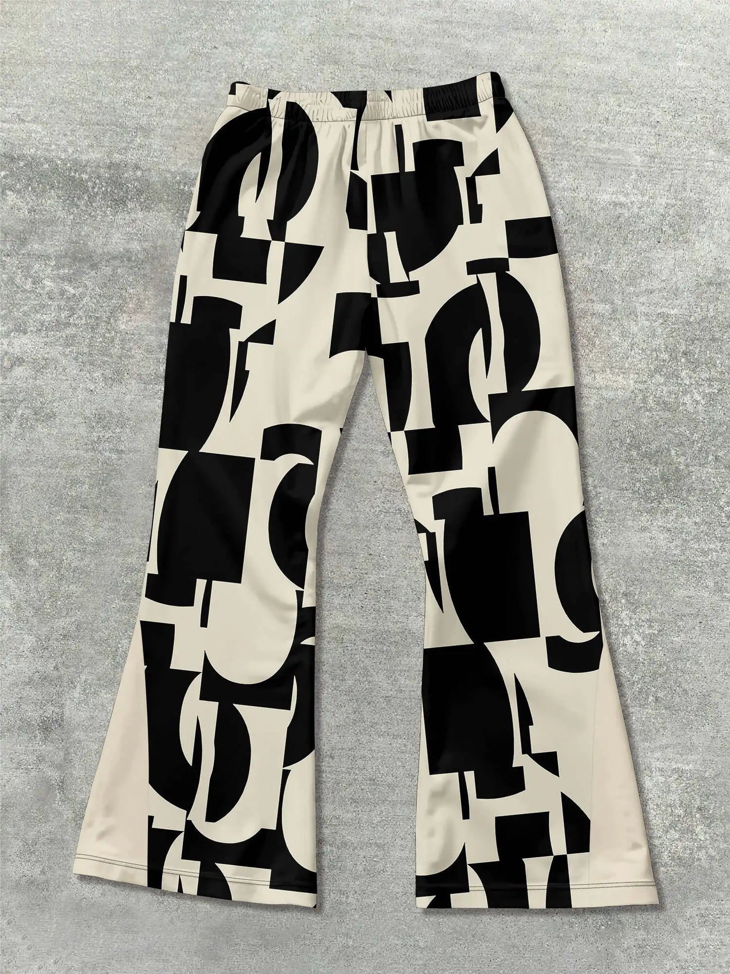 Y2k Flared Pants Men Loose 3D Print Trousers Casual Sweatpants Mid Waist Sporty Female Clothes Streetwear Hip Hop Vintage Pants