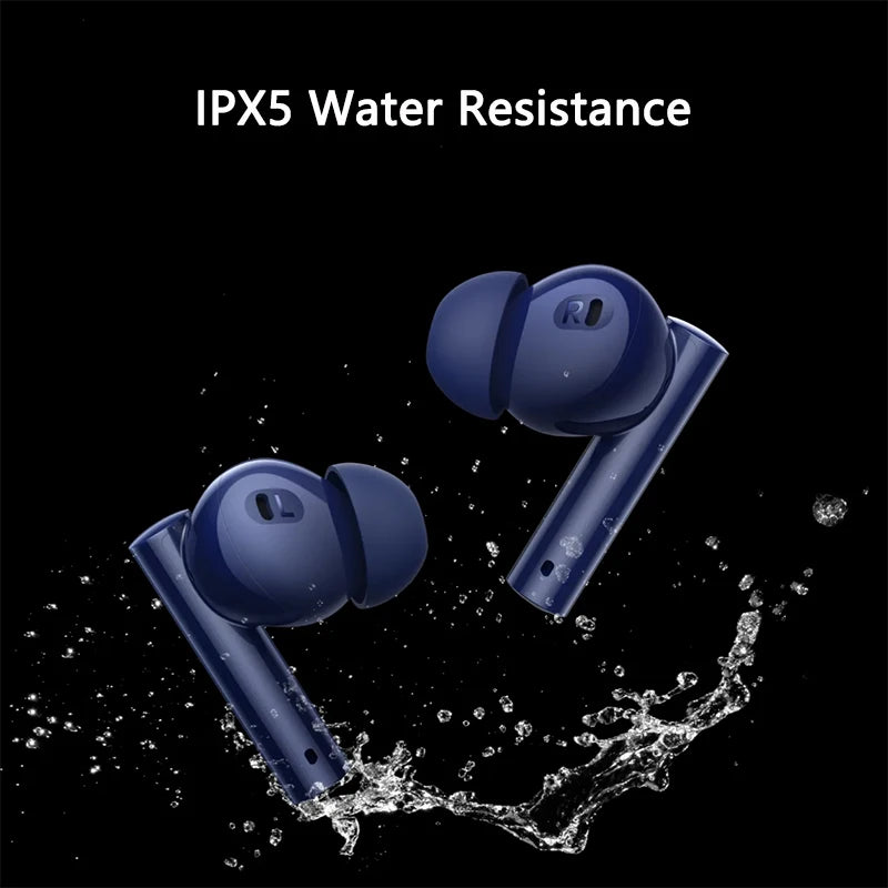 Global Version realme Buds Air 5 TWS Earphone 50dB Active Noise Cancellation Wireless Headphone 38Hour Battery Life Bluetooth5.3