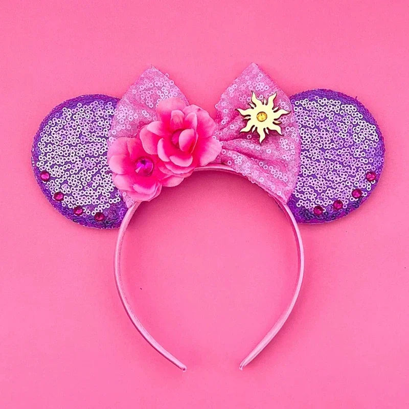 Disney Mickey Mouse Hairbands Frozen Ear Headband for Adults Anna Elsa Snowman Olaf Headwear Women Kids Girls Hair Accessories