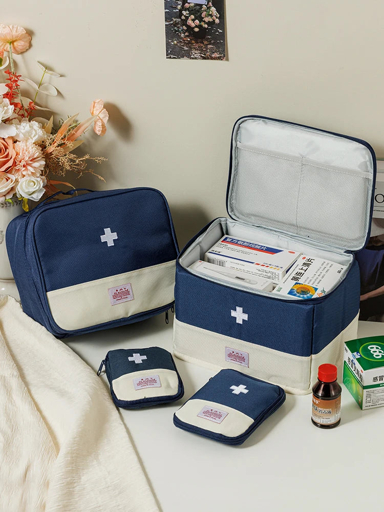 Travel Medicine Bag Pill Storage Pouch Outdoor Essentials Emergency Survival Bag Mini First-aid Kit Portable Home Storage Bag