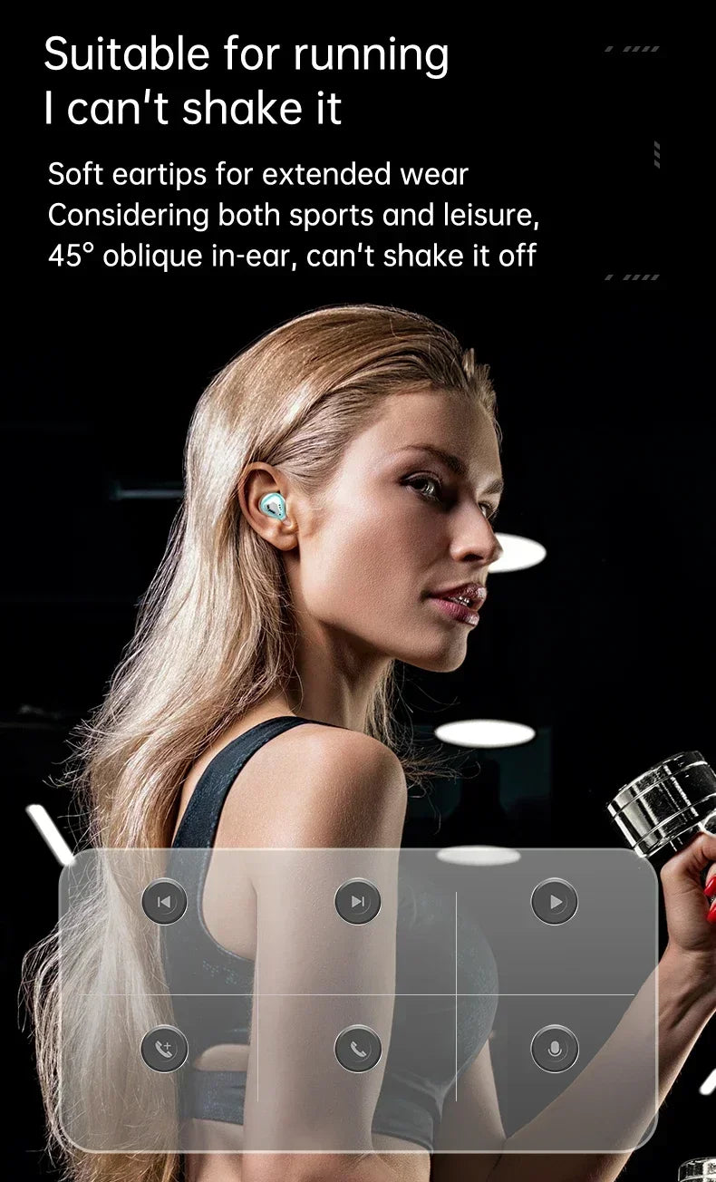 New Bluetooth Earphones 5.3 Wireless bluetooth headset Noise Cancelling Headsets With Microphone Headphones For smartphones
