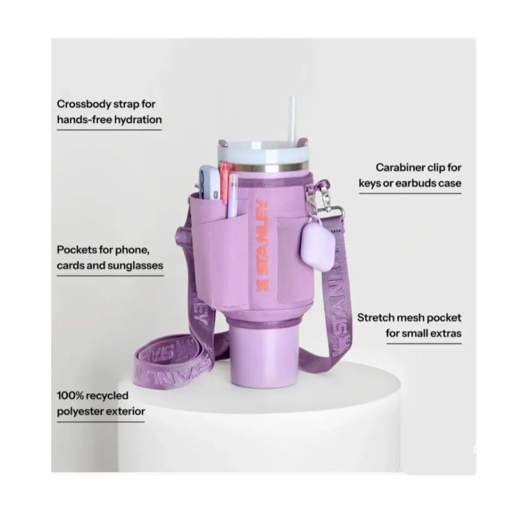 Water Bottle Carrier Water Bottle Holder Travel Essential Water Bottle Bag Carrier Cup Accessory for Stanley  40oz Tumbler