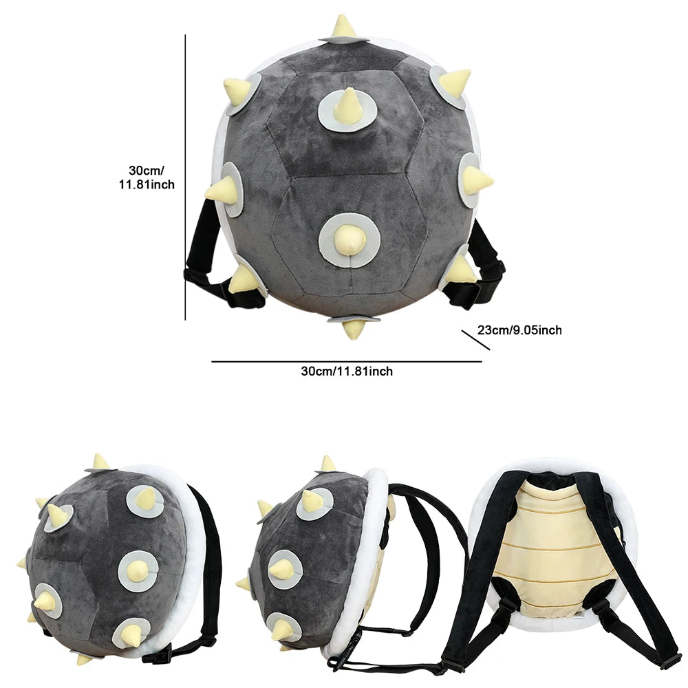 9 Styles Super Mario Plush Backpack Koopa Troopa Bowser Lemmy Yoshi Turtle Shell Stuffed Plushie Toys Cartoon Peluche Dolls Bag
