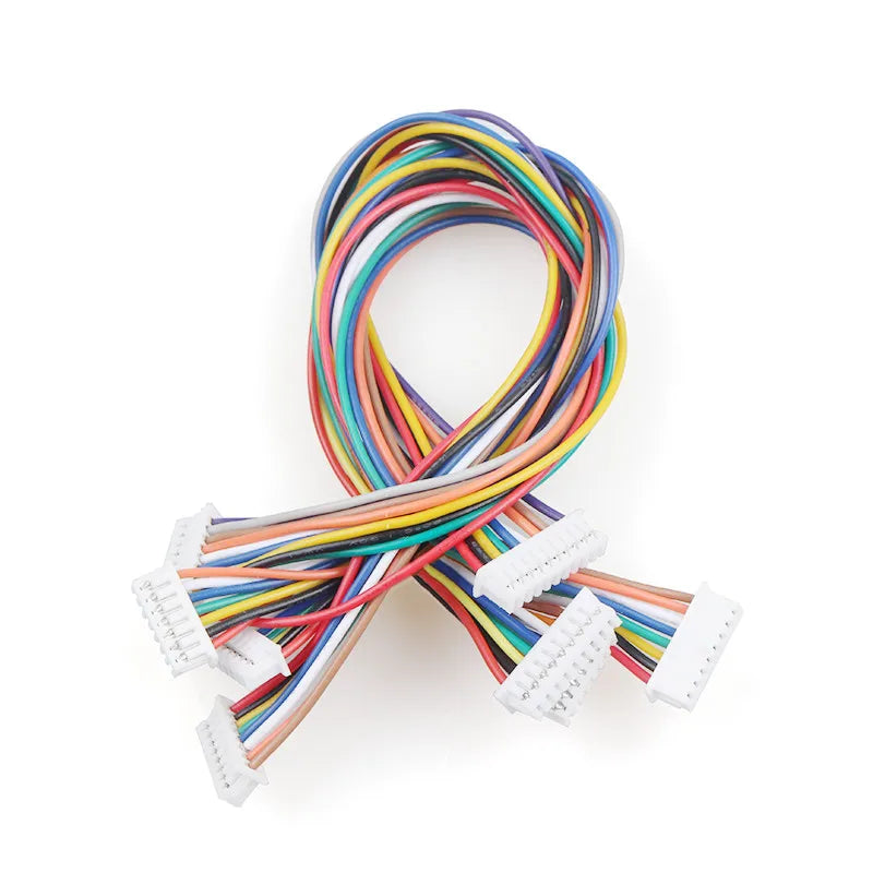 10Pcs Micro JST 1.25mm Wire Connector Pitch 1.25mm 2P 3P 4P 5P 6P 7P 8P 9P 10P Female to Female Plug Same / Reverse Direction