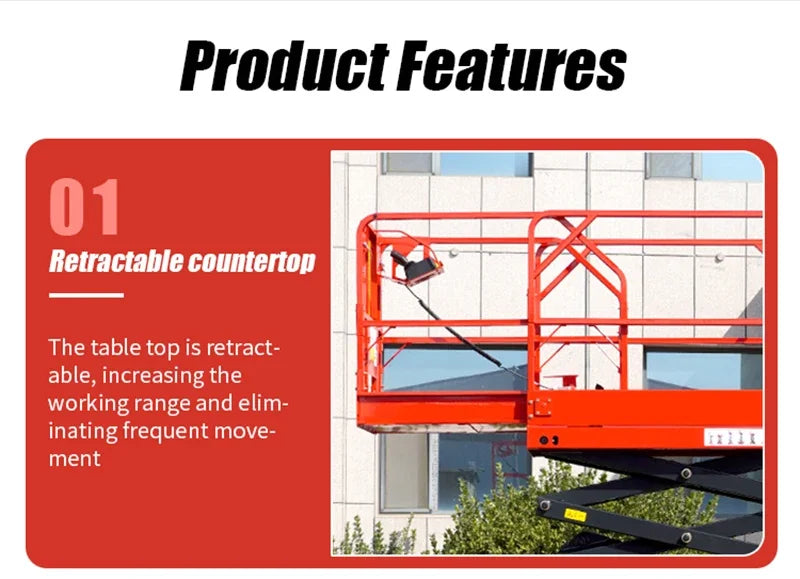 4m 6m 8m 15m Working Height Scissor Lift Plataforma Elevadora Light Weight Aerial Work Platform Scaffolding Manufacturer