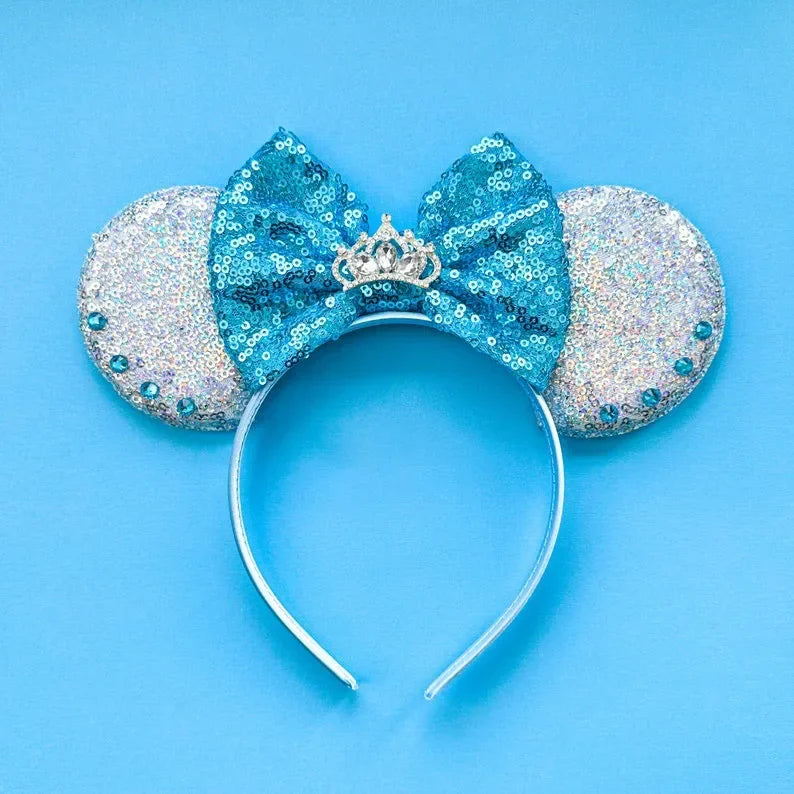 Disney Mickey Mouse Hairbands Frozen Ear Headband for Adults Anna Elsa Snowman Olaf Headwear Women Kids Girls Hair Accessories