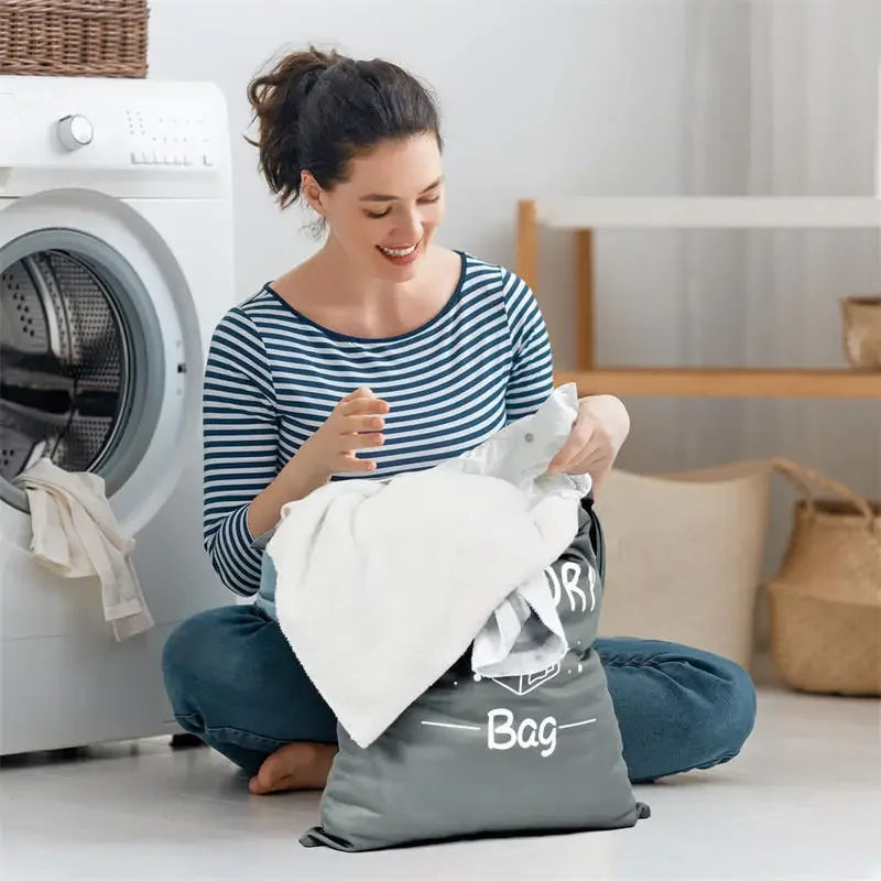 1pc Large Travel Laundry Bag Waterproof Washable Dirty Cloth Bag for Traveling Wet Dry Bag Bathing Suit Workout Bag