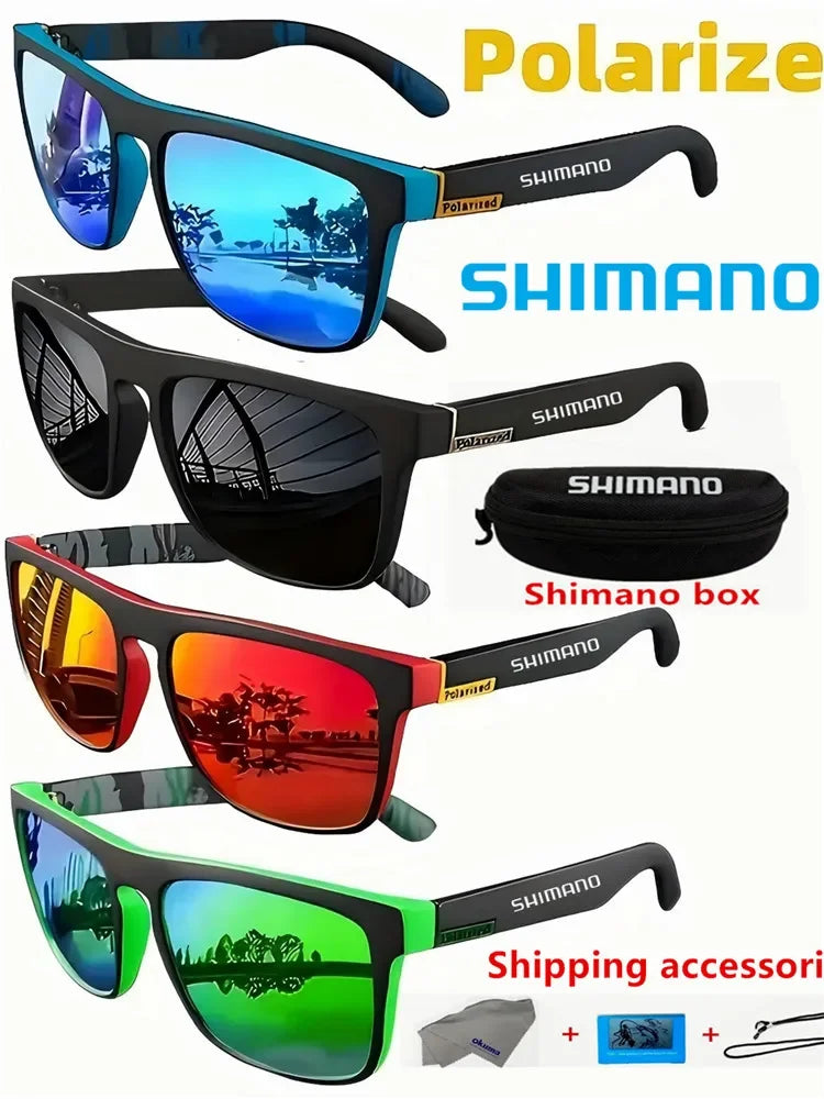 Classic Square Polarized Unisex Outdoor Sports Sunglasses for Fishing Hunting Cycling Driving Mountaineering UV400Anti-glare