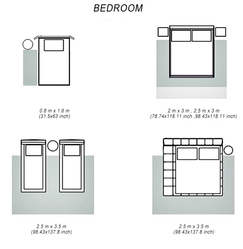 VIKAMA Modern Coral Velvet Carpet Soft Non-Slip Living Room Bedroom Carpet Large Area Children's Play Floor Mat For Home Decor