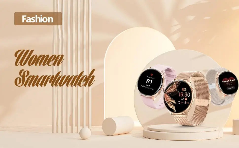 Women's Fitness Smartwatch with 1.20" Display Heart Rate Sleep Monitor Menstrual Cycle Tracker IP67 Waterproof for iOS Android