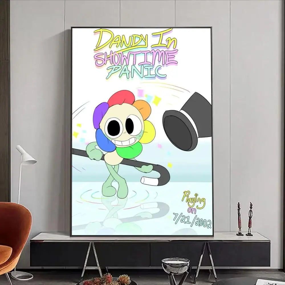 Game D-Dandys World Poster Premium Aesthetic Waterproof Wall Art Sticker for Living Room Or Home Decoration HD Prints Gift
