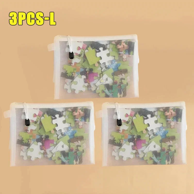 1-30 PCS Mesh Zipper File Bag Waterproof Moisture-proof Zipper Folder Toy Storage Bag Storage Tools Cosmetic Organization Bag