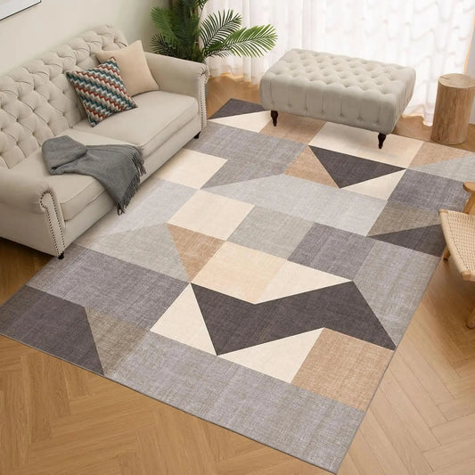 Modern Minimalist Living Room Carpet Durable and Easy-To-Clean Bedside Rug Sofa Coffee Table Foot Mat Retro Home Decoration