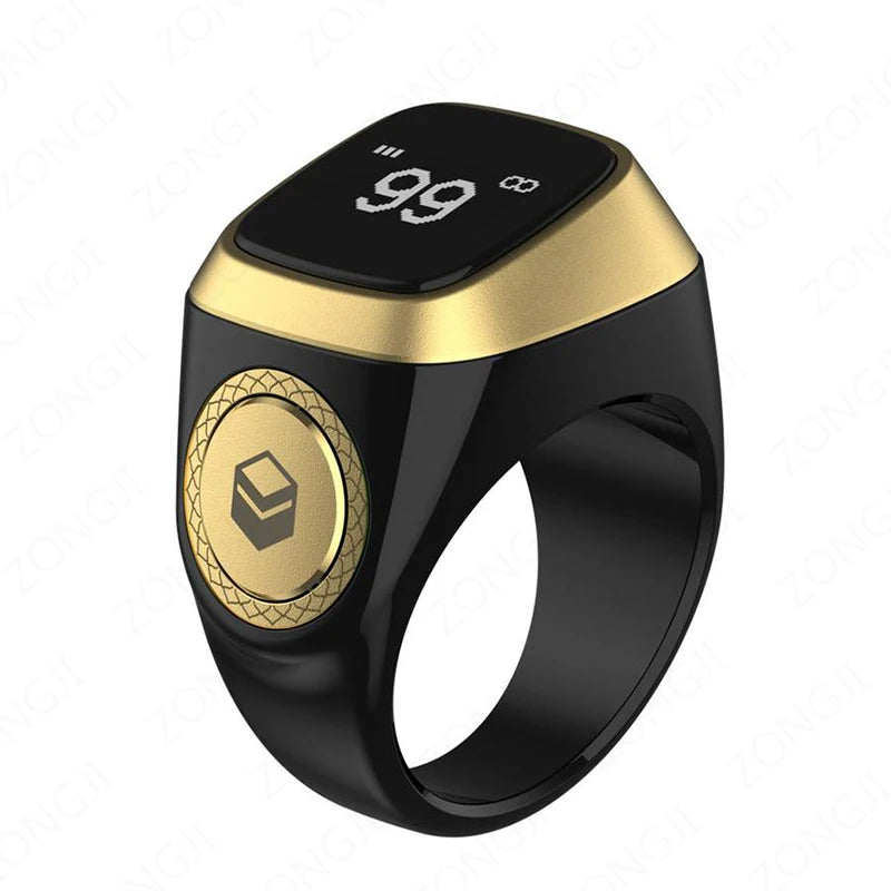 IQibla Smart Zikr Rings Tasbih Tally Intelligent Digital Counter for Muslims Praise 5 Prayer Time Electronic Vibration Reminder