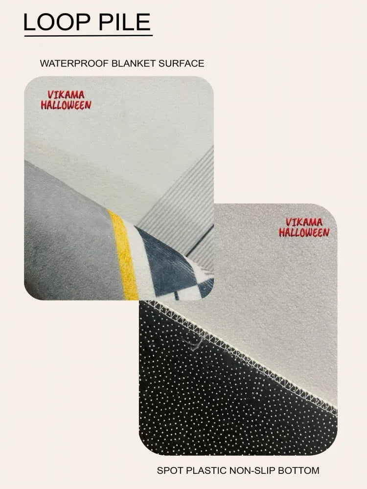 VIKAMA Carpet Living Room Light Luxury Deluxe Cream Wabi-Sabi Home Bedroom Bed Absorbent Dirt Resistant Mat Home Decoration