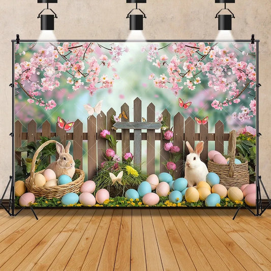 Easter Jesus Communion Cross Theme Banner Shooting Background Cloth, Children Birthday Decoration Photography Studio Background