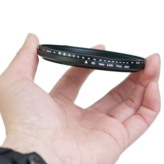 Variable ND Filter 67mm 58mm 82mm ND2 ND400 9 Stops Neutral Density Filter ND2-400 37-49mm 52mm 55mm 77mm 62mm 72mm