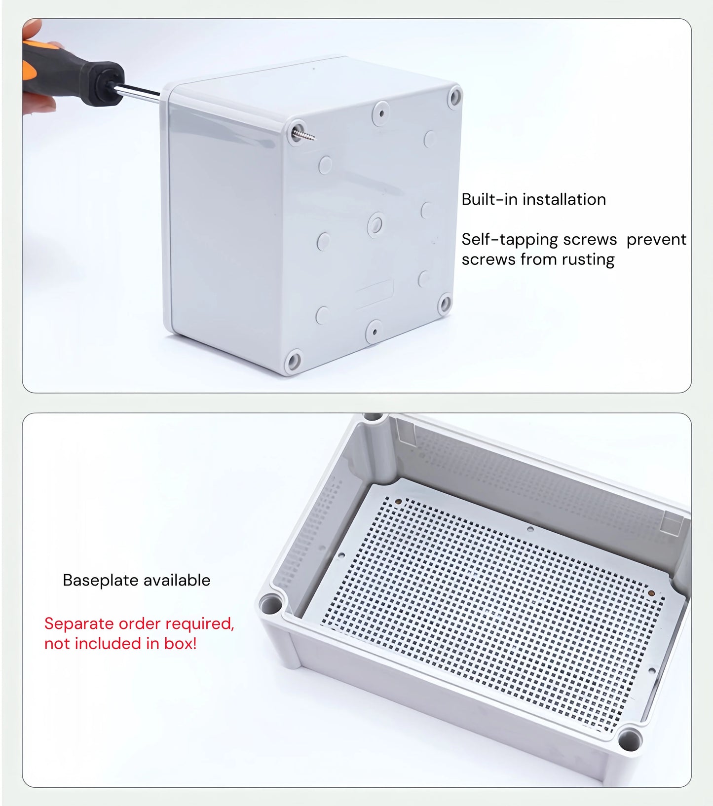 Transparent Waterproof Outdoor Enclosure Plastic Box Electronic Project Case Instrument Electrical Box IP68 Junction Box Housing