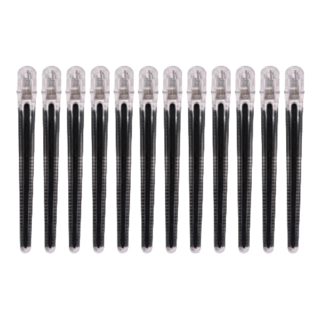 12pcs Pro Seamless Alligator Clip Hair Clip Barbershop Haircutting Sectioning Hairpin Salon Household Styling Tools Accessories