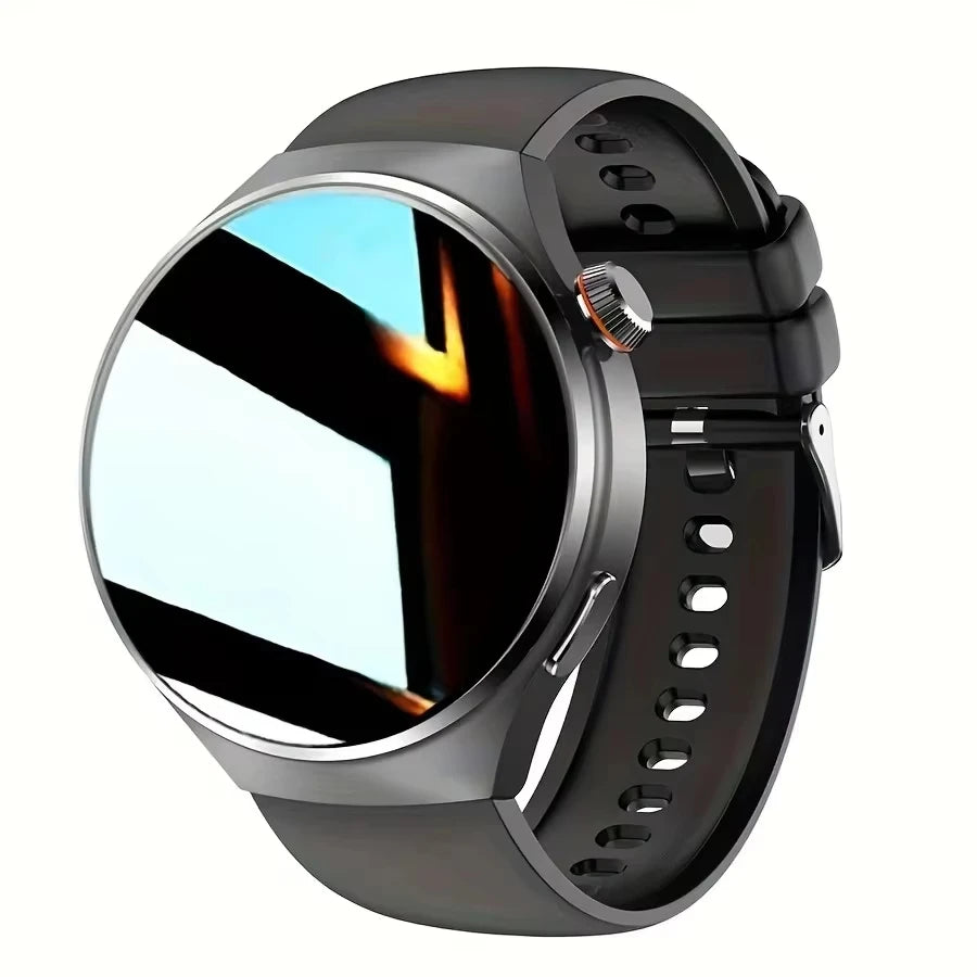 LAXASFIT 2026 New Smart Watch for Men Full Touchscreen Bluetooth Call Sports Fitness Smart Wristwatch Holiday Gift