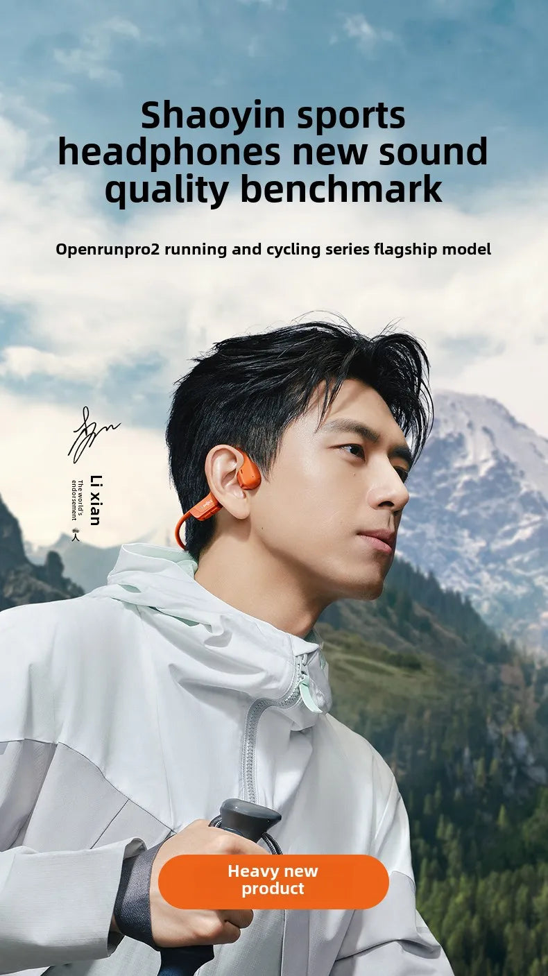 Original SHOKZ OpenRun Pro 2 S820 Bluetooth Earphones IP55 Waterproof Bone Conduction Headphones Music Sports Wireless Earbuds