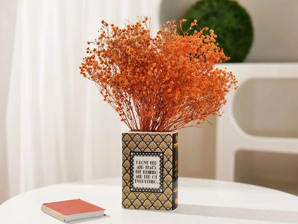 Ceramic Book Vase Pride and Prejudice Cute Bookshelf Decor Unique Gift for Book Lovers Home Interior Wall Shelf Decoration House