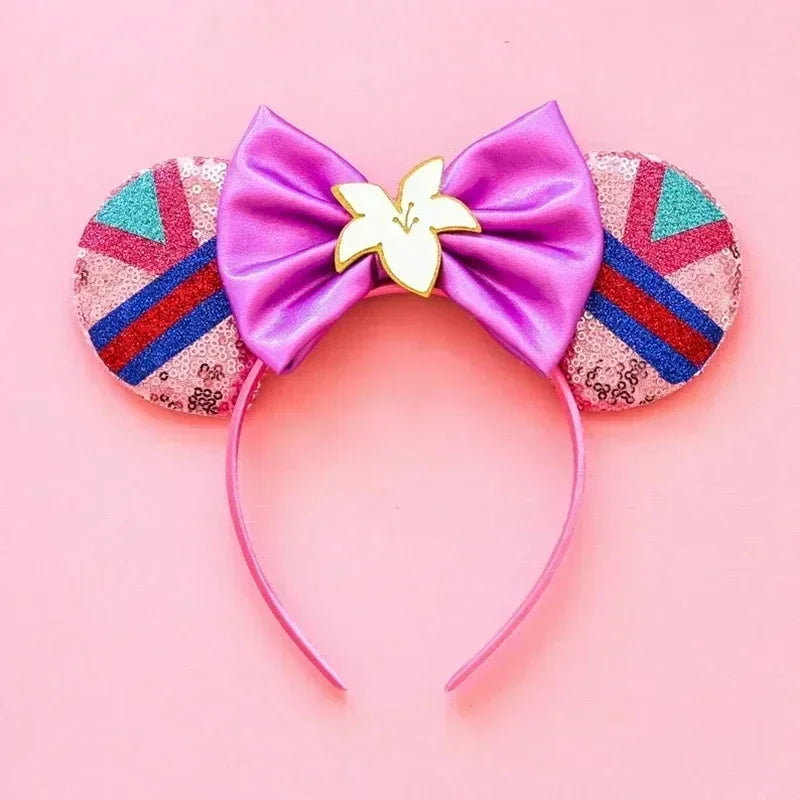 Disney Mickey Mouse Hairbands Frozen Ear Headband for Adults Anna Elsa Snowman Olaf Headwear Women Kids Girls Hair Accessories