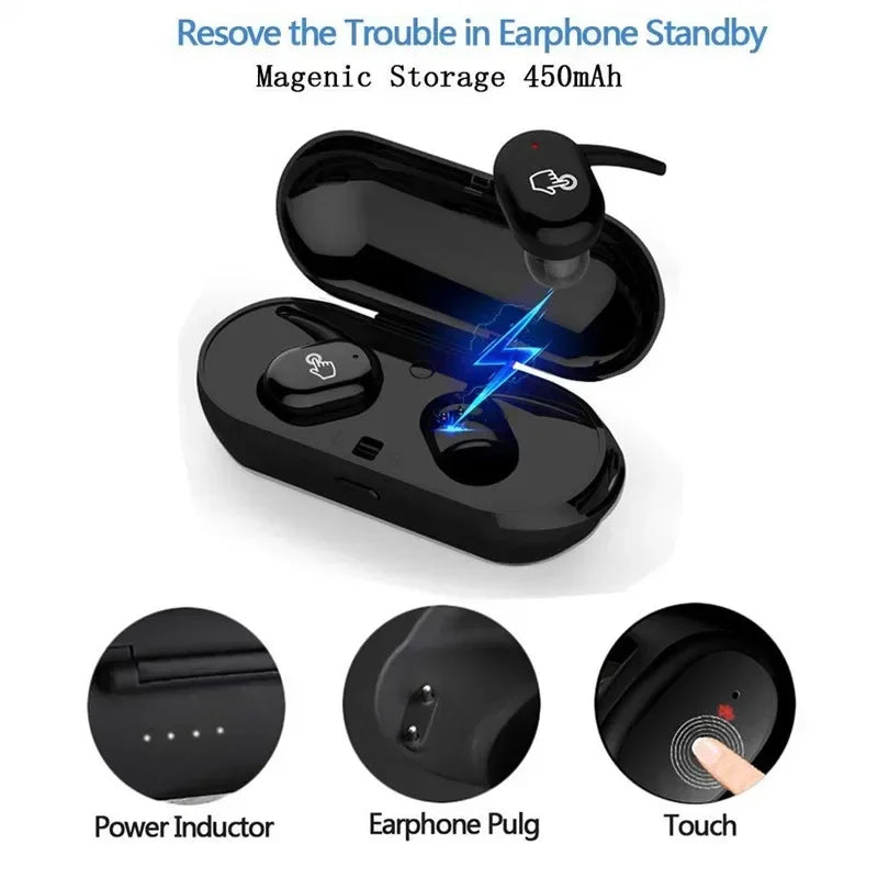 Y30 TWS Bluetooth 5.0 Wireless Stereo Earphones Earbuds In-ear Noise Reduction Waterproof Headphone For Smart Phone Android IOS