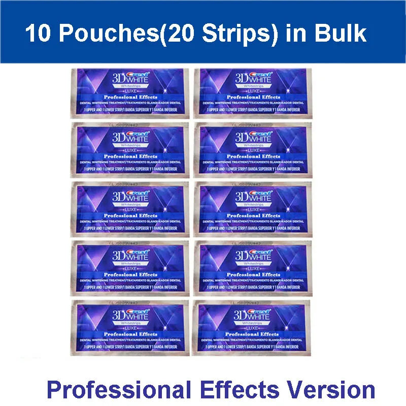 Crest 3D Whitestrips Dental Bleach Teeth Whitener Strips Glamorous White Crest Whitening Strips Teeth Whitening 5/7/14 Treatment