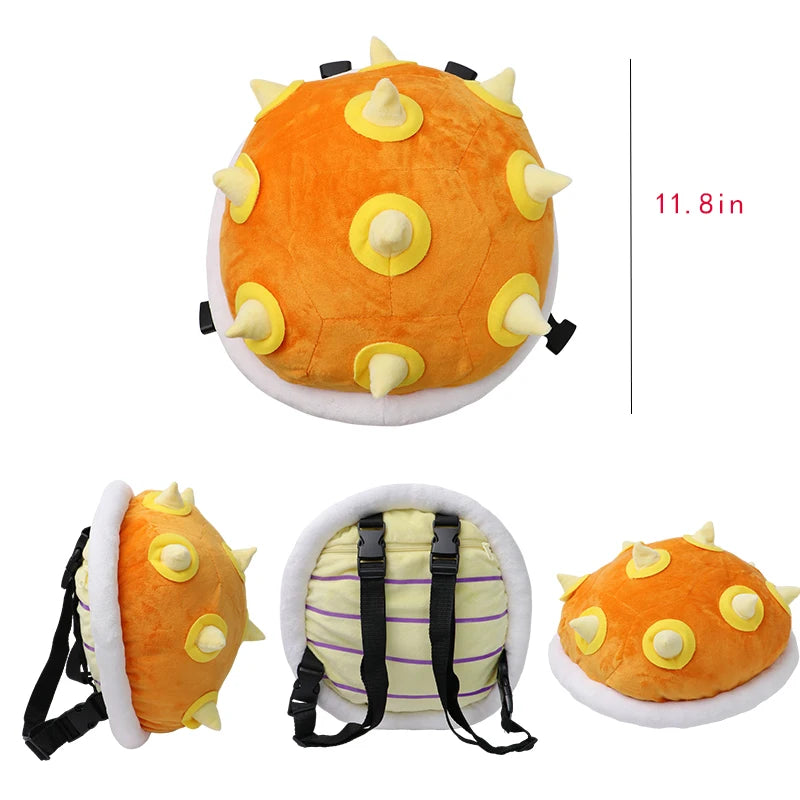 9 Styles Super Mario Plush Backpack Koopa Troopa Bowser Lemmy Yoshi Turtle Shell Stuffed Plushie Toys Cartoon Peluche Dolls Bag