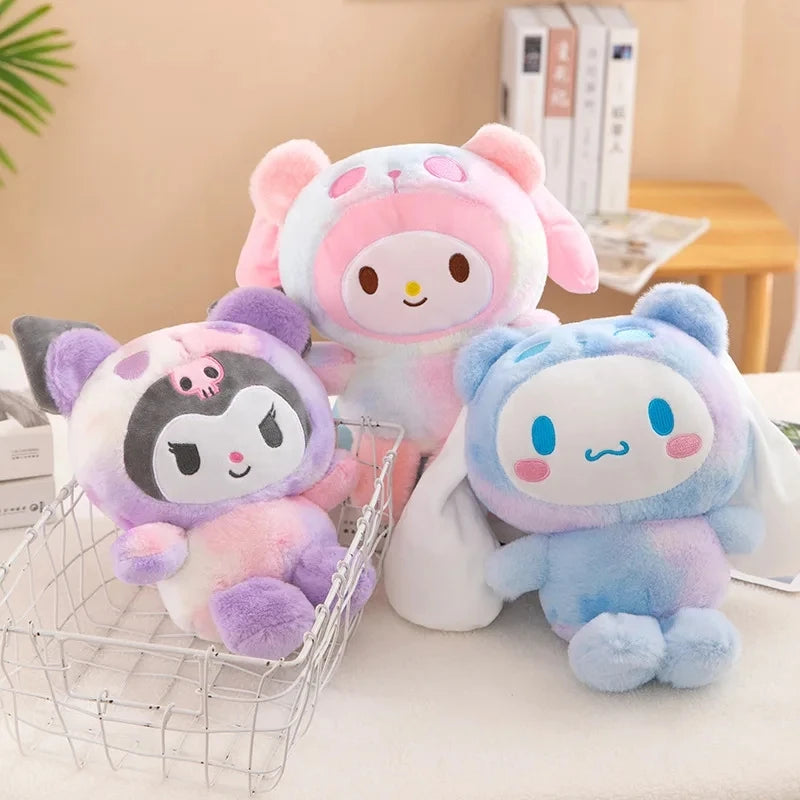 !! HOT Sanrio 25Cm Anime Kuromid Toys Kawaii Mymelody Cinnamorol Plush Soft Stuffed Animals Doll Plushie Pillow Xmas Gift Decor