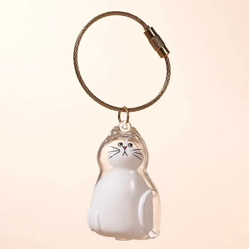 Dog Hair Storage Cute Pendant Keychain Bag Pendant Couple Car Key Chains  Souvenir Collection Gift Pet Hair Memorial Pet Lovers