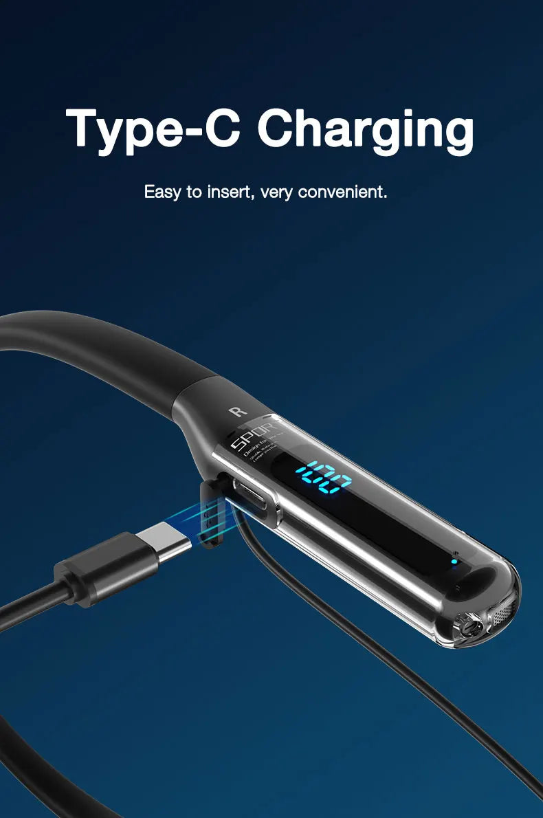 EARDECO 80 Hours Endurance Bluetooth Headphone with Microphone Wireless Headphones Bass Stereo Neckband Earphones Bluetooth 5.3