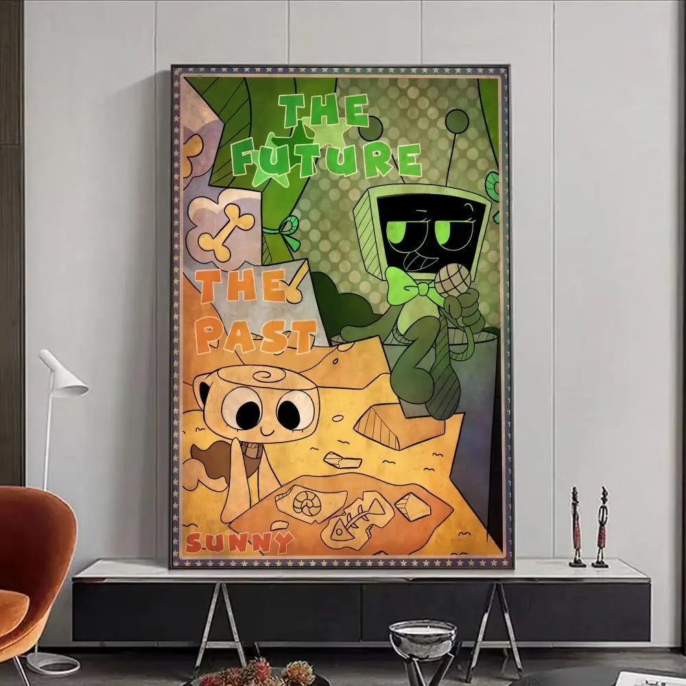 Game D-Dandys World Poster Premium Aesthetic Waterproof Wall Art Sticker for Living Room Or Home Decoration HD Prints Gift