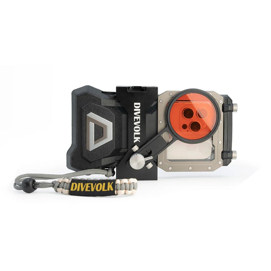 DIVEVOLK SeaTouch 4 MAX Plus Expansion Clamp and Diving Filter Kit for IPhone and Android Smartphone