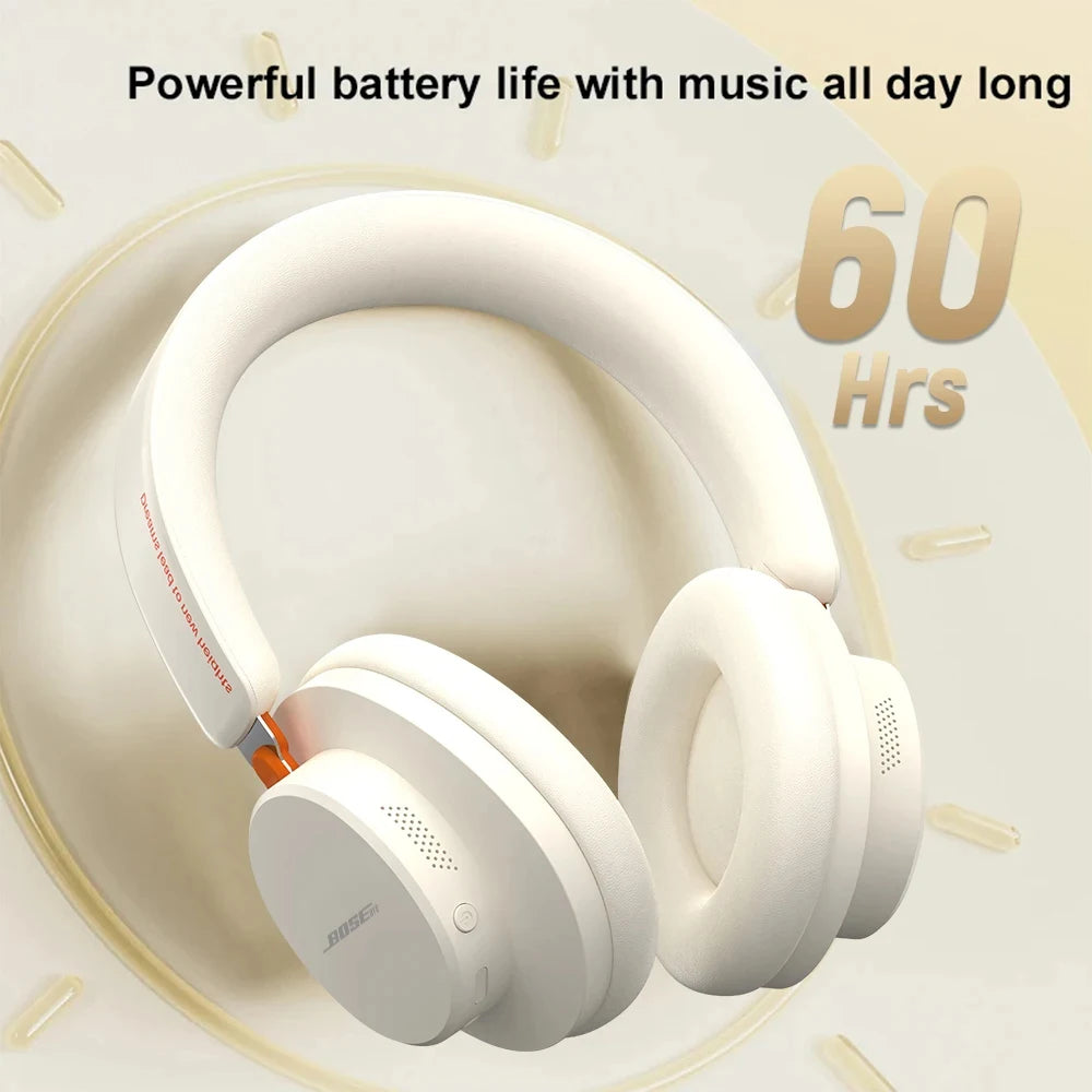BOSE&bye ANC Noise Reduction Bluetooth Headphones Over The Ear Wireless Big Earphone Hifi Sounds Sport Headsets With Button mic