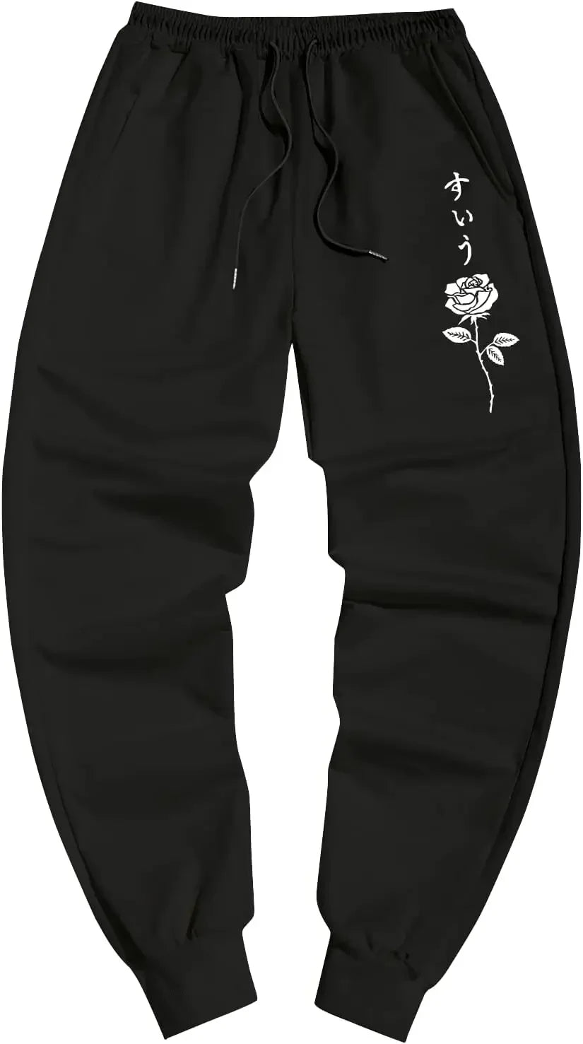 Spring and Summer Daily Commuter Sweatpants Running Sports Pants New Men's Fashionable Dragon Print Loose Trousers S-3XL