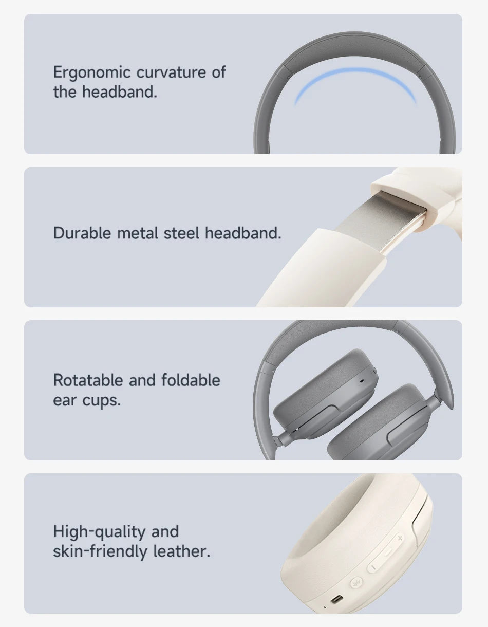 Edifier W800BT Pro Wireless Headphones Bluetooth 5.4 Over-ear Headset -44dB Active Noise Cancelling Hi-Res Audio 45H Playtime