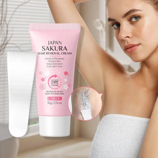 Sakura Hair Removal Cream Intimate Areas Epilator Cream Painless Health Hair Remover Growth Inhibitor Men Woman Body Care