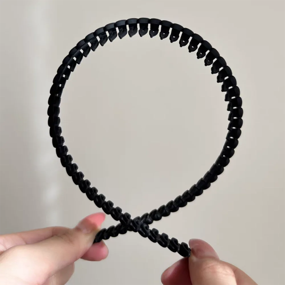 2pc Good Solid Tooth Simple Style Hairbands Headbands for Women Girls Men Sport Washface Non-slip Korean Hair Accessories Tool