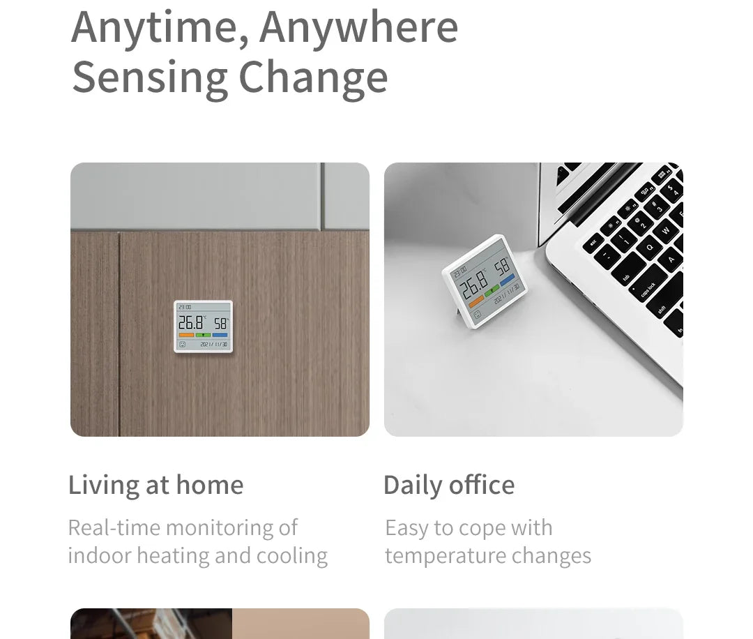 Xiaomi DUKA Atuman LCD Electronic Digital Temperature Humidity Meter Clock Indoor Outdoor Thermometer Hygrometer Weather Sensor
