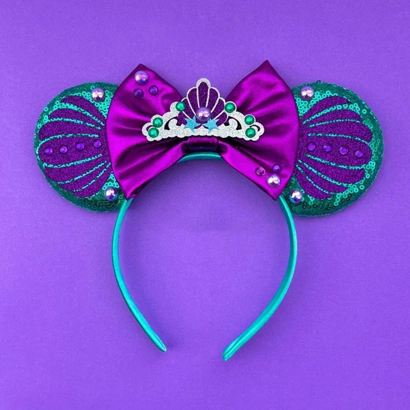 Disney Mickey Mouse Hairbands Frozen Ear Headband for Adults Anna Elsa Snowman Olaf Headwear Women Kids Girls Hair Accessories