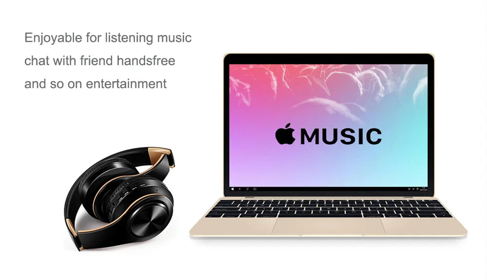 Men Gift  Wireless Headphones Bluetooth Earphone Stereo Headset Game with Build-in MIC with Universal for Android and iOS