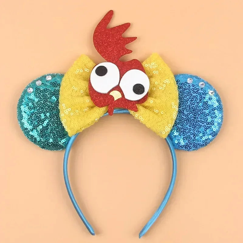 Disney Mickey Mouse Hairbands Frozen Ear Headband for Adults Anna Elsa Snowman Olaf Headwear Women Kids Girls Hair Accessories