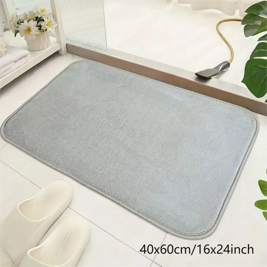 VIKAMA Modern Minimalist Coral Fleece Carpet Solid Color Living Room Coffee Table Pad Bedroom Bedside Rug Home Decoration