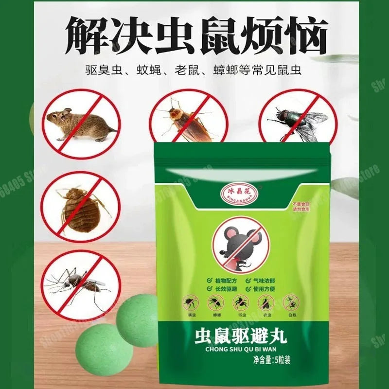 Effective Rat Mouse Repellent Balls Rats mouse trap Bait Mothballs Rat Controller Pill for Indoor Outdoor Rodent Control Protect